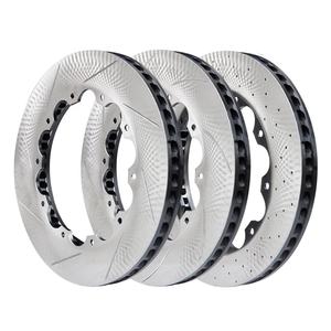Disques de frein fendus forés modifiés à haute teneur en carbone de haute performance nouvelle mise à niveau des rotors de frein de réglage d'usine - Product Image 1