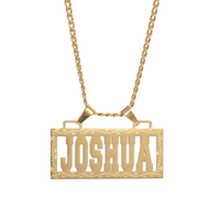 Nouveau Collier Pendentif Lettre Diamant Personnalisable en Acier Inoxydable avec Chaîne Corde, Style Hip-hop Tendance, Bijou Plaque Nominative