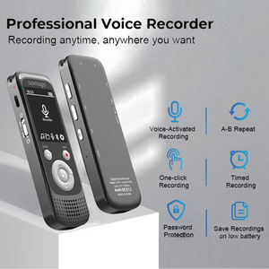 Gran oferta grabadora de Audio portátil recargable activada por voz con auriculares para reuniones y grabación telefónica - Product Image 6