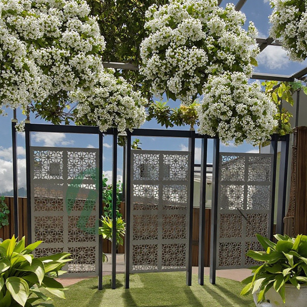 Deck Privacy Screen - Stylish Metal Divider Ideas, image size:1024x1024