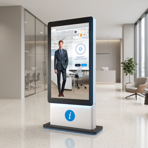 Kiosque IA de conciergerie autonome à temps plein avec écran lumineux, résistant à la corrosion, de qualité alimentaire et réglable en hauteur pour restaurants et hôtels - Product Image 3