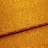 Tissu jacquard brocart en polyester lavable, nouvelle texture de qualité, motif géométrique traditionnel, pour textiles de maison et nappes