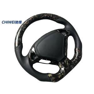 Volant <span class=keywords><strong>sport</strong></span> en cuir pour <span class=keywords><strong>Infiniti</strong></span> <span class=keywords><strong>Q30</strong></span>/Q50/QX70/Q60/QX80 - Fibre de carbone - Poignée de 35 mm - 3 branches - Product Image 2