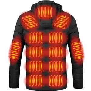 מחומם Jacket עבור גברים ונשים מחומם מעיל סלעית חימום חם מעילי Windproof USB טעינה חשמלי גוף חם