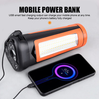 Lampe de travail LED pliable à télécommande avec trépied télescopique de 2,18 m, magnétique, à 3 têtes, rechargeable, pour le camping et les situations d'urgence en extérieur