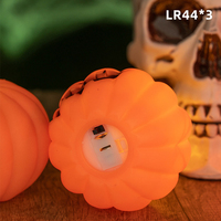 Décoration d'Halloween Bougie LED à piles en plastique Nouveau cadeau de Noël Petite Lanterne Citrouille Festival Atmosphère