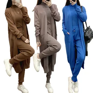 Set moda e temperamento autunno caldo moda <span class=keywords><strong>donna</strong></span> e riduzione <span class=keywords><strong>età</strong></span> Casual Cardigan in maglia <span class=keywords><strong>tre</strong></span> pezzi Set Set <span class=keywords><strong>tre</strong></span> pezzi - Product Image 1