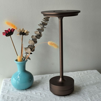 Lampe de table sans fil en aluminium oxydé, rechargeable par USB, pour la décoration de la maison, chambre à coucher, restaurant