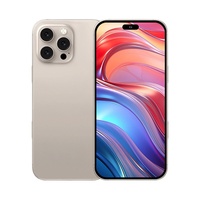 Nouveau Téléphone 16 Pro Max Version Débloquée 2025 – Smartphone 6,8 Pouces 4G 5G Double SIM 8 Go + 512 Go, Appareil Photo 64 MP, Avec Logo