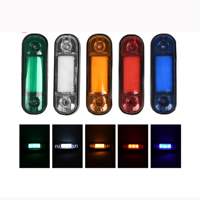 Feu de gabarit latéral 3 LED 12V-24V avec guide de lumière et clignotant dynamique pour camion, remorque, fourgonnette