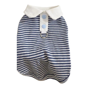 Arnés tipo chaleco de punto acanalado con cuello polo y botones, antiescape, para cachorros pequeños y gatos, ideal para paseos de verano. Venta al por mayor. - Product Image 2