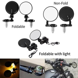 2PCS Extrémités <span class=keywords><strong>de</strong></span> <span class=keywords><strong>guidon</strong></span> <span class=keywords><strong>de</strong></span> moto 7/8 "22mm Rétroviseurs latéraux universels en aluminium à LED pour <span class=keywords><strong>Cafe</strong></span> <span class=keywords><strong>Racer</strong></span> - Product Image 2