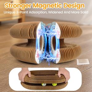 Jouet à gratter <span class=keywords><strong>pour</strong></span> <span class=keywords><strong>chat</strong></span> <span class=keywords><strong>en</strong></span> <span class=keywords><strong>carton</strong></span> magique magnétique amélioré, jouet interactif <span class=keywords><strong>en</strong></span> <span class=keywords><strong>carton</strong></span> <span class=keywords><strong>pour</strong></span> <span class=keywords><strong>chat</strong></span> d'intérieur, forme multiple, à retourner - Product Image 3