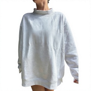 Sudadera de Cuello Alto Reversible Extra Grande para Mujer, Bordada Personalizada, de Material de Poliéster/Algodón de Primera Calidad, Corte Holgado - Product Image 1