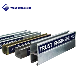 41x41 मिमी 41x21 मिमी स्लिटेड हॉट डुबकी गैल्वेनाइज्ड स्ट्रैट चैनल जी स्टील अनस्टरट सी चैनल - Product Image 3