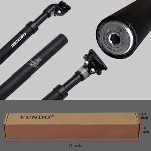 ZOOM - <span class=keywords><strong>Tija</strong></span> de sillín de suspensión ultraligera y duradera de aleación de aluminio de 350 mm <span class=keywords><strong>con</strong></span> abrazadera ajustable de 14 mm para ciclismo - Product Image 4