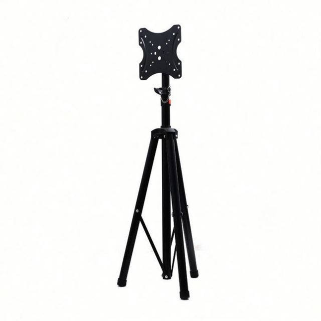 High Quality Height Adjustable Mobile TV Trolley Rolling Floor Portable Stand Mount for Screen 32" -65 " TV Cart Phone Tripod