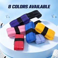 Sangle de raquette de tennis non perforée, antidérapante, absorbante, adhérente, en PU gaufré plat, pour badminton et pickleball