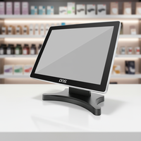 Универсальная POS-система с двумя экранами на базе Windows, кассовый аппарат с емкостным сенсорным экраном и термопринтером