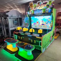 Machine de jeu vidéo de tir aquatique à monnayeur pour 4 joueurs avec grand écran, garantie 1 an pour les centres de jeux