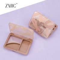 Palette de maquillage vide personnalisée à 3 compartiments pour fard à paupières, anti-cernes crémeux, blush et illuminateur – Emballage sur mesure