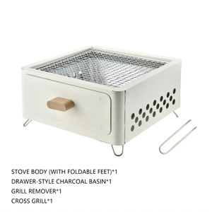 Parrilla de Barbacoa Cuadrada de Alta Calidad Yuyang, Parrilla de Carbón para Patio Exterior, Utensilios de Cocina para Acampar al Aire Libre - Product Image 2
