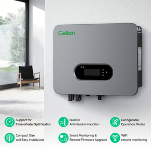 Calion IP66 6KW Hybrid Solar 48V 220V Pure Sine Wave DC/AC On-<b>Grid</b> MPPT Controller Single Phase 5-10 Year - Product Image 4