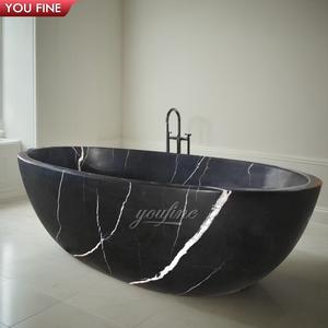 <span class=keywords><strong>Lavandino</strong></span> del bagno <span class=keywords><strong>vasca</strong></span> da bagno in marmo antico pietra nera - Product Image 1