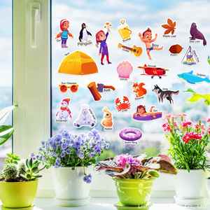 4 Seasons Theme Jelly Concentration <b>Training</b> Toddler Diy Activity Toys Girls Boys Reusable Sticker <b>Book</b> for Toddlers 3-6 - Product Image 1