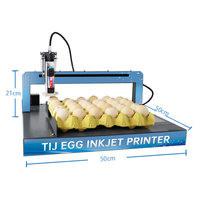 Imprimante à jet d'encre portable pour œufs avec cartouche d'encre de qualité alimentaire, impression de date/logo/texte pour les fermes d'œufs de poulet, les supermarchés