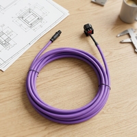 Connecteur M12 à filetage métallique pour serrage et fixation, code A, 12 broches mâle, avec joint d'étanchéité multicouche en silicone – Nouveauté 2026, vente chaude