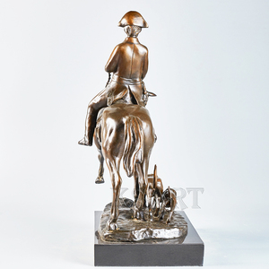 Di alta qualità in bronzo per interni due cani scultura in metallo piccolo artigianato statua per la decorazione domestica tecnica di fusione - Product Image 5
