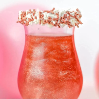 Ensemble de paillettes comestibles multicolores en gros pour la pâtisserie et les cocktails, fabriqué en usine OEM