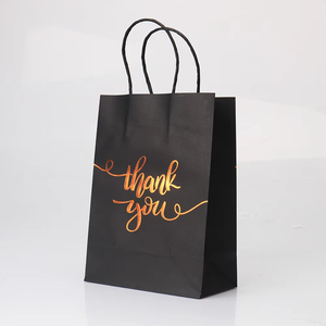 <span class=keywords><strong>Sac</strong></span> en papier kraft personnalisé, recyclé, blanc et brun, pour boulangerie, épicerie, emballage alimentaire, avec logo, résistant, avec poignée - Product Image 5