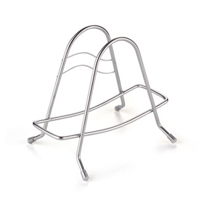 Stainless Steel Cutting Board Rack Oval M Size Water Resistant Kitchen Storage Rack For Countertops - Product Image 4