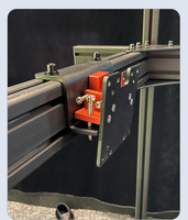 Support d'adaptateur VESA triangulaire robuste pour moniteur, plaques métalliques à angle réglable pour cadre de simulateur de course à triple écran