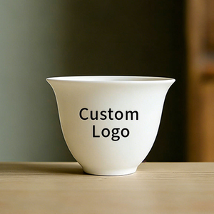 Custom Middle East Traditional 80ml 110ml Small Ceramic Porcelain Qahwa Kahwa Cawa <strong>Tea</strong> Coffee <strong>Cups</strong> 12pcs Set - Product Image 2