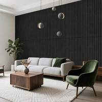 Panneau acoustique en fibre de polyester à double couche à rainures en V, feutre PET de 9 mm, panneaux insonorisants décoratifs pour murs et plafonds