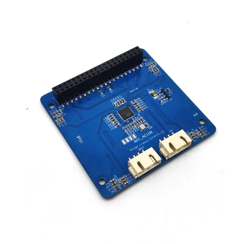 4 Mic AC108 Audio-Decoder-Modul Voice Sound Erkennungs karte I2C IIC-Schnitts telle 3,3 V/5V Für Raspberry Pi ZERO/ZERO W/2B/3B/3B/4