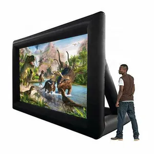 Portable Airscreen Mobill Air Projector Cinema Screens Outdoor Blow Up Movie 4.88m inflatable projection screen