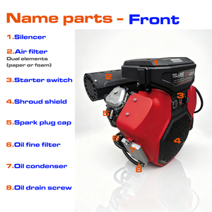Motor <span class=keywords><strong>de</strong></span> <span class=keywords><strong>Gasolina</strong></span> <span class=keywords><strong>de</strong></span> 40 HP y 999 cc, 27 KW, 3600 RPM, Ligero (68 kg), con Garantía a Largo Plazo, para Cortacésped y Molino <span class=keywords><strong>de</strong></span> Alimentos - Product Image 5