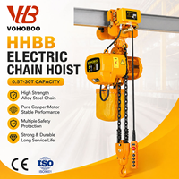 Palans électriques à chaîne HHBB à double vitesse avec moteur en cuivre, capacité de 1, 2, 3 et 5 tonnes, chaîne G80, pour ateliers industriels et entrepôts