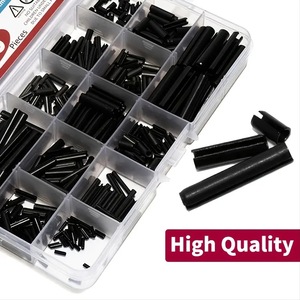 Slotted Spring Pins Assortment <b>Kit</b> 435 Pieces Manganese Steel Metric Tension <b>Roll</b> Pins For General Use - Product Image 2
