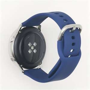 Pour montre Samsung, bracelet en silicone uni avec barrettes à ressort à dégagement rapide, bracelet de montre en silicone 20/22 mm - Product Image 1