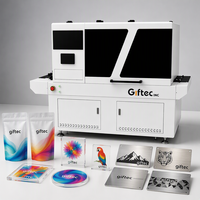 Imprimante UV Giftec à passage unique pour emballages flexibles |   Machine d'impression numérique industrielle pour plastique, métal et acrylique
