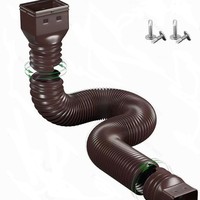 Extensions de gouttière en PEHD durables et légères, vente directe d'usine, pour drainage extérieur de l'eau de pluie, tuyau de drainage flexible