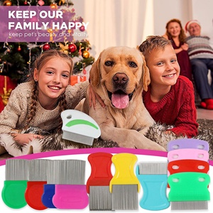 Nuevo Peine Antipulgas para Mascotas de Acero Inoxidable y PP, de Alta Calidad, Duradero, Seguro y <span class=keywords><strong>Eficaz</strong></span>, en 5 Colores, para Perros y Gatos, Eliminador de Piojos - Product Image 1