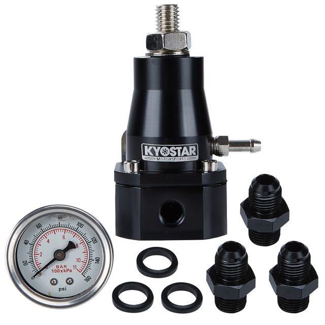 6AN High Pressure Fuel Inject Pressure Regulator With Gauge