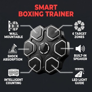 Nuevo Entrenador de Boxeo Digital Inteligente para Adultos, Objetivo de Pared para Entrenamiento de Agilidad y Enfoque, Máquina de Boxeo Musical Inteligente - Product Image 5