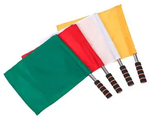 Fußball Schiedsrichter Flagge Sport Match Signal Flagge mit Fall Schiedsrichter Ausrüstung Handzeichen Schiedsrichter Flagge